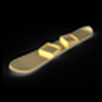 Gold Snowboard